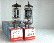 2 x  NOS Röhre ECC802s  12AU7