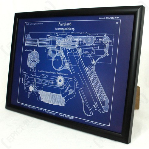 German luger p08 - german, framed