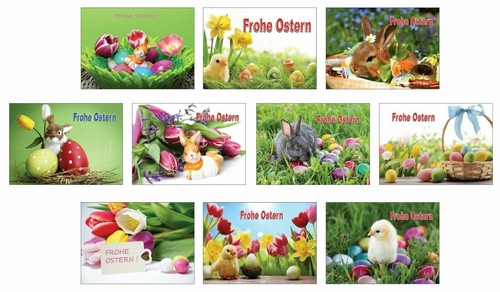 Osterpostkarten set - osterpostkarten,