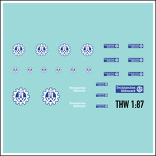 Waterslide Decal 1:87 -  THW