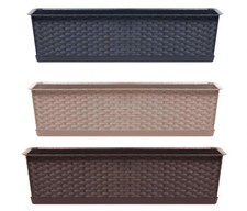 Blumenkasten Rattan-Optik