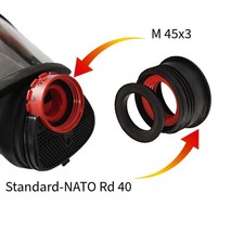 Adapter Maskenfilter – M45x3