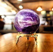 Blaue Amethyst Kristall Kugel 45 mm Heilung Chakra Kugel Energie Balance & Aura