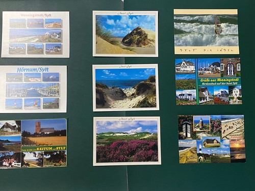 Postkarten insel sylt nordsee - insel,