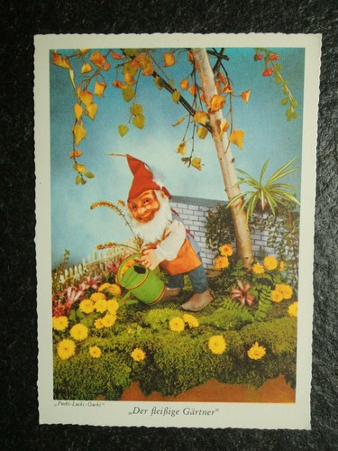 Old postcard dwarf - old, postcard,