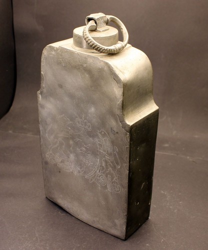 Antik große zinn flasche - antik,