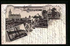 Lithographie Berum, Schloß