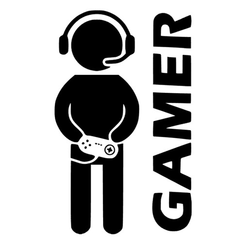 Gamer gaming zocken - gaming, aufkleber