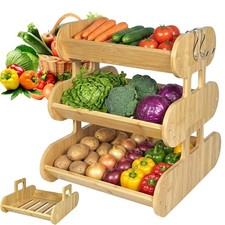 Vorratsregal Holz mit 4