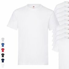 10er Pack Fruit of the Loom Heavy T Herren Basic T-Shirt schwere Qualität NEU