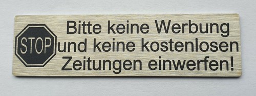 Bitte keine werbung - keine,