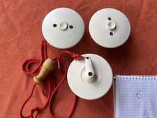 Lichtschalter Vintage mit Zug und Klingelschalter