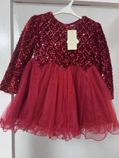 Rotes glitzernes Festkleid Gr