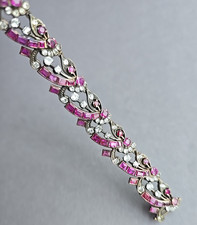 Luxus Armband 925er Sterling Silber mit 333er Gold - Schließe , handgearbeitet