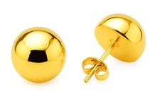 Stud Half Ball 333 Gold 12mm