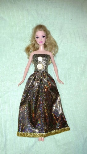 Barbie kleid gold engel - gold,