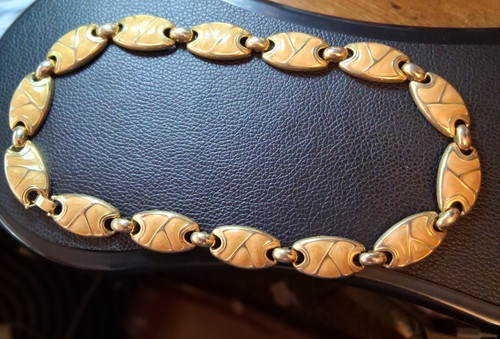Vintage emaille bohnenkette - vintage,