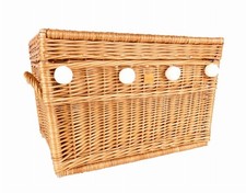 Weidentruhe Natur Wäschekorb
