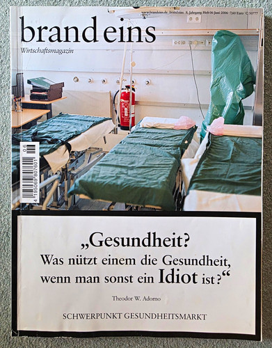 Brand eins 2006 - eins, juni