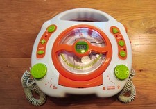 Idena Kinder CD-Player Sing-a-long mit 2 Micros & USB-Anschluss weiss