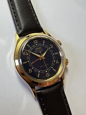 Oris Uhr Wrist Alarm Handaufzug  Wecker Edelstahl vergoldet Referenz 418-7307