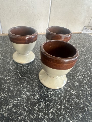 Vintage eierbecher steingut - vintage,