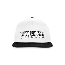 Munich München Deutschland Streetwear College Snapback Cap, One size