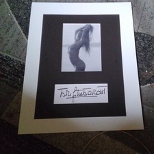 Brigitte Bardot, Photo mit Separater Unterschrift auf Passepartout 