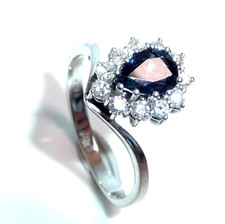 Ring 585 Gold Weißgold 0.33