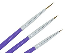 Profi Nailart STRIPER Pinsel SET Fineliner Zieh Schlepper Nagel Design 3-teilig