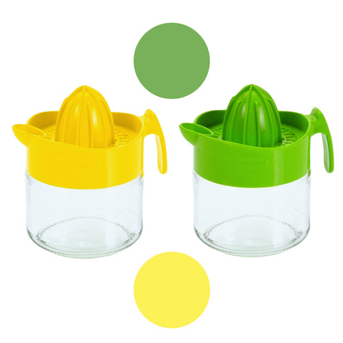 Zitronenpresse aus glas mit - zitronenpresse,