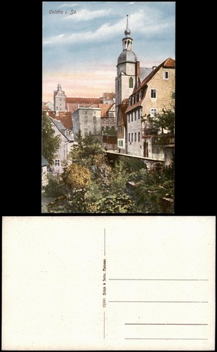 Ansichtskarte colditz partie - ansichtskarte,