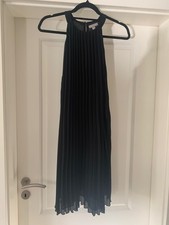 plissee kleid schwarz M NEU 