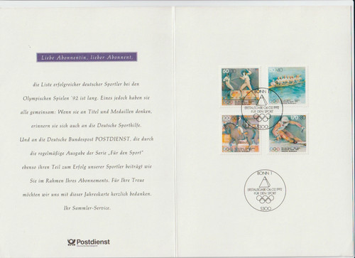 Bund 1592 1595 klappkarte - bund,