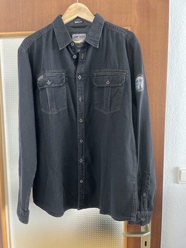 Camp david jeanshemd hemd blau - jeanshemd,