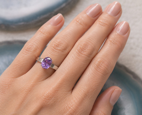 Edelstein ring silber mit - pl,