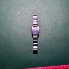 Damen Quarz Uhr ASCOT Gliederarmband Silberfarben gebraucht Vintage