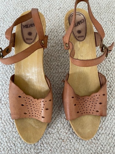 Sandalen holz 39 - sandalen, gr.