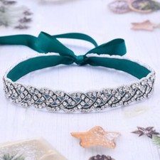 Silberner Strassgürtel Für