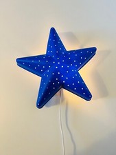 Wunderschöne Kinderzimmer Wandlampe Stern blau 27,5 cm - alle Kinder lieben sie!