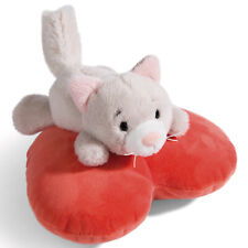 NICI Love Katze auf Herz liegend 49404 - NICI Kuscheltier Love Katze 13cm