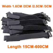 15cm-150cm Schwarz Klett