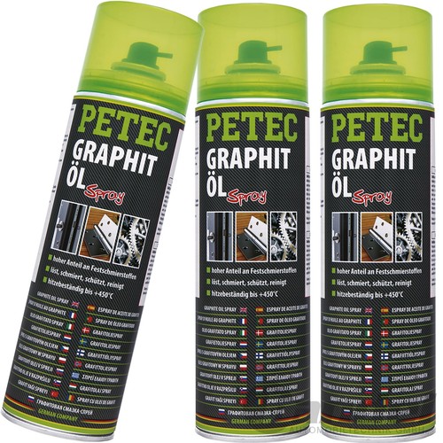 3x500ml petec graphit öl - petec, graphit-Öl