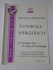 Programm Wismut Aue - FC Bayer