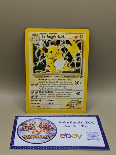 Vintage pokemon surge - pokemon, lt.