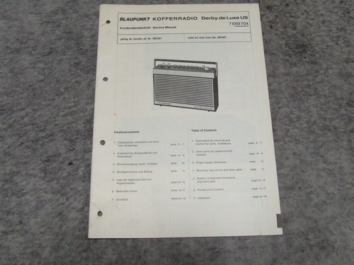 Schaltplan service manual - schaltplan,
