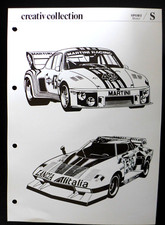 DRUCKVORLAGE neuwertig PORSCHE 935 Martini Racing Lancia Stratos Alitalia Kremer