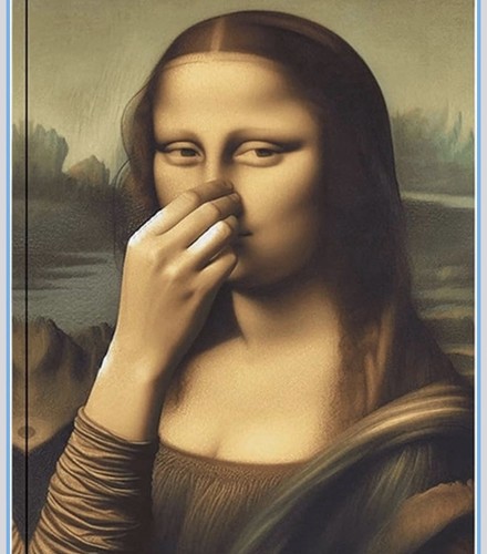 Mona lisa bild 30x40cm - mona,