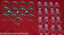 104 Stck  Metall Gardinenringe