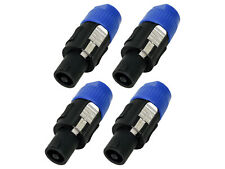 4er Set PA-Speaker Stecker